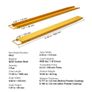 Pallet Fork Extensions, 1820 mm Length 115 mm Width, Heavy Duty Carbon Steel Fork Extensions for Forklifts, 1 Pair Forklift Extensions Image 5