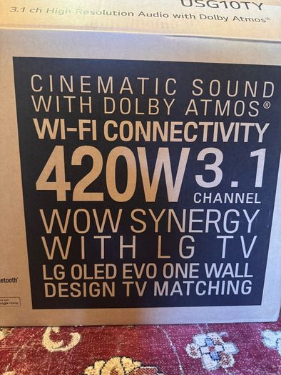 LG USG10T soundbar and sub (new)
