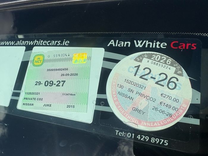 2015 Nissan Juke 1.2L Petrol NCT + Taxed + Low Miles
