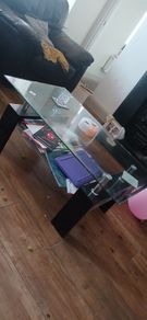 glass coffee table