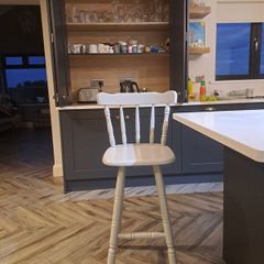 E40 Each Grey wooden bar stools