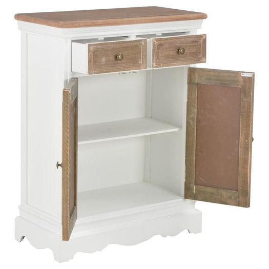 Sideboard White 60x30x80 cm Solid Wood