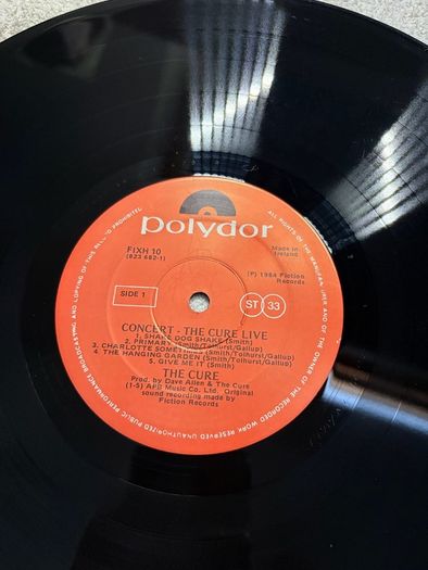 The Cure vinyl lp Irish pressing