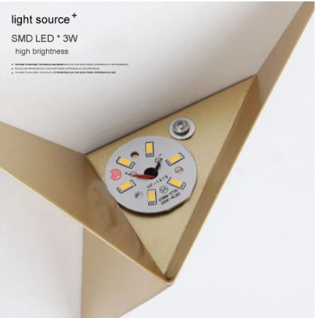 Modern minimalist triangle shape LED Wall Lamps Nordic style Indoor Wall Lamps
