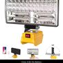 New 90w LED Work Light For Dewalt 18V Battery Portable Flood Light Cordless Job Site Lamp Outdoor Emergency Fishing Tool Image 2