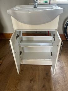 Hand basin and cabinet