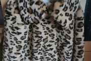 Next leopard print Faux Fur coat 9-10 Yrs