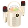 Pearlescent Karaoke Bluetooth Speaker with 2 Wireless Mic Image 8
