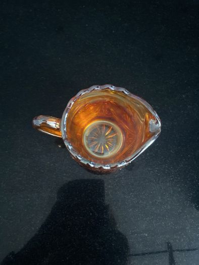 Vintage carnival glass jug
