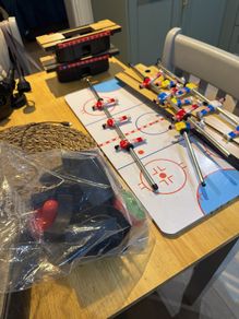 2-in-1 Football and Air Hockey Table Top