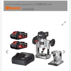Trend T18S/R14K2 18V 1/4" Brushless Router Kit (2x4Ah batteries & fast charger)
