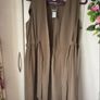 waistcoat Bnwt size 12 khaki long waistcoat with drawstring tie primark Image 3