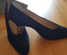 Vintage DI SANDRO Shoes - New -With Gold Nugget Heels
