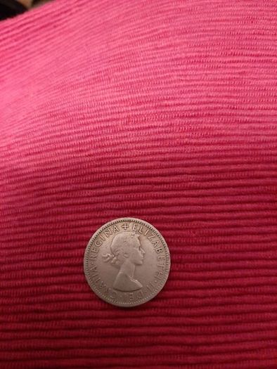 Elizabeth II two shilling piece 1956