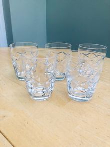 Vintage Small Waterford Crystal Whiskey Glasses