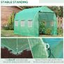 3x2 m Polytunnel Walk-in Greenhouse-Green (FREE SHIPPING) Image 5