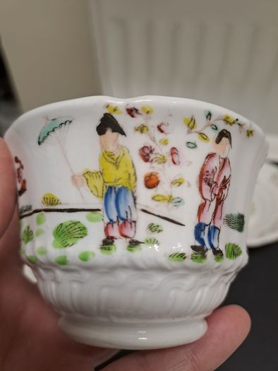 Early 19th C. Tea Cup & Saucer Attributed Hilditch