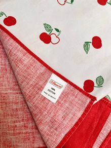 vintage table cloth