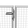 Garden Gate Galvanised Steel 415x200 cm Silver Image 3