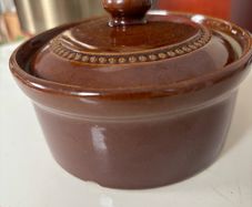 Vintage Pearson's of Chesterfield Glazed Ceramic Lidded Bowl
