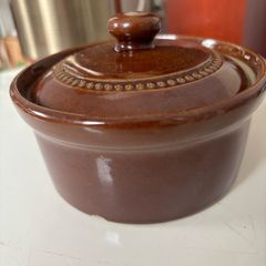 Vintage Pearson's of Chesterfield Glazed Ceramic Lidded Bowl
