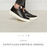 Emporio Armani leather trainers Image 5