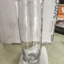 Krosno Bud Vase Clear Art Glass Polish Controlled Bubble Cylinder Image 2