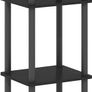NEW SALE | Just 3-Tier Turn-N-Tube End Table, Side Table, Nightstand, Americano/Black, 2-Pack Image 3