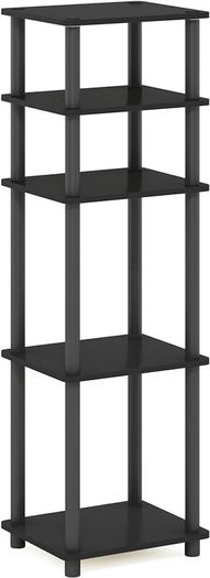 NEW SALE | Just 3-Tier Turn-N-Tube End Table, Side Table, Nightstand, Americano/Black, 2-Pack