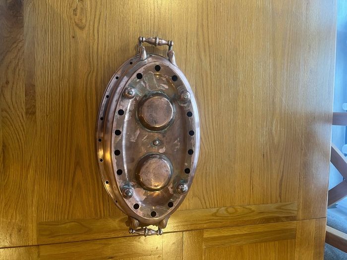 Antique French Copper Food Warmer