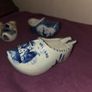 4 Delft Blue ceramic Clogs Image 3