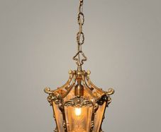 Stunning French Louis XV Style Brass Lantern