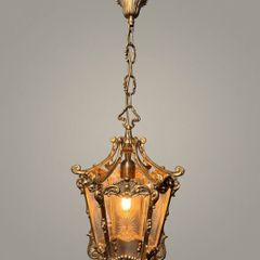 Stunning French Louis XV Style Brass Lantern
