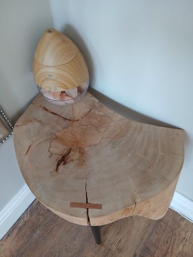 Handmade Live Edge Side Table.