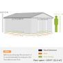 13 x 11ft Garden Metal Storage Shed Image 3