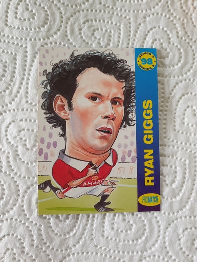 Ryan Giggs Manchester United Football Trading Card 1998 to 1999