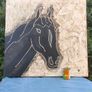 Fabulous 3 Foot Square Original Horse Image 3