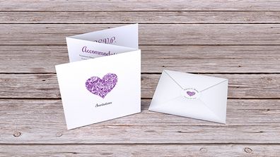 Heart Wedding Invites