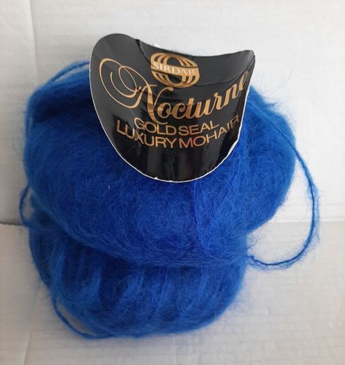 Mohair wool Royal blue