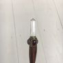 Twisted Spiral Wood Wand with Powerful Quartz Crystal Point & Agate Crystal Ball Image 9