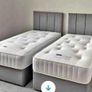 Brand New Stylish single Divan Beds.. Multiple Options Of Headboards. Tufted Memory Foam Mattresses Available. Drawers Storage Available Image 8