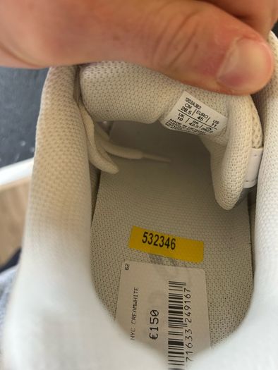 ASICS gel nyc cream/white UK10