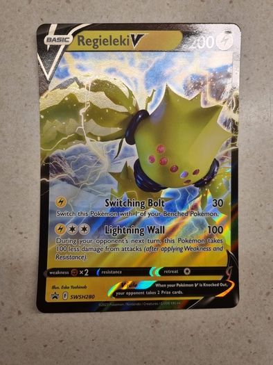 Regieleki V Jumbo Pokemon Card (SWSH280)