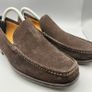 Loake Treviso Brown Suede Leather Mens Moccasin Shoes UK 7.5 EU 41.5 Image 5