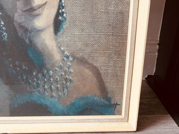 Vintage Framed Print by RF Harnet Movie Star