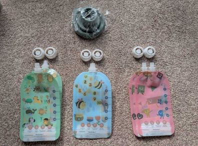 Reusable food pouches