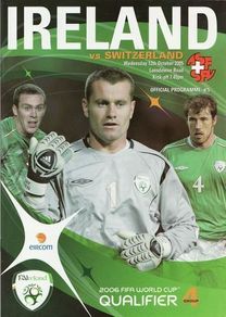2005 Republic of Ireland v Switzerland - World Cup Qualifier Programme