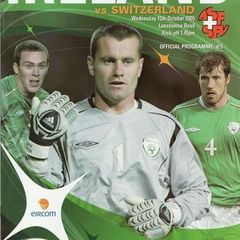 2005 Republic of Ireland v Switzerland - World Cup Qualifier Programme