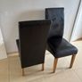 Oak Dinning Table & Leather Chairs Image 5