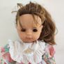 Doll vintage 1986 Zapf creation collection brown long hair produced in Germany Image 10